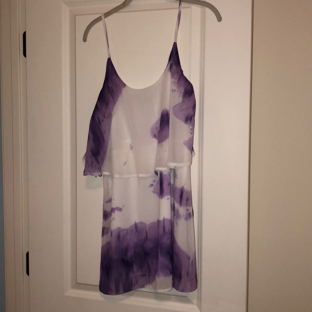 Tie dye purple dress